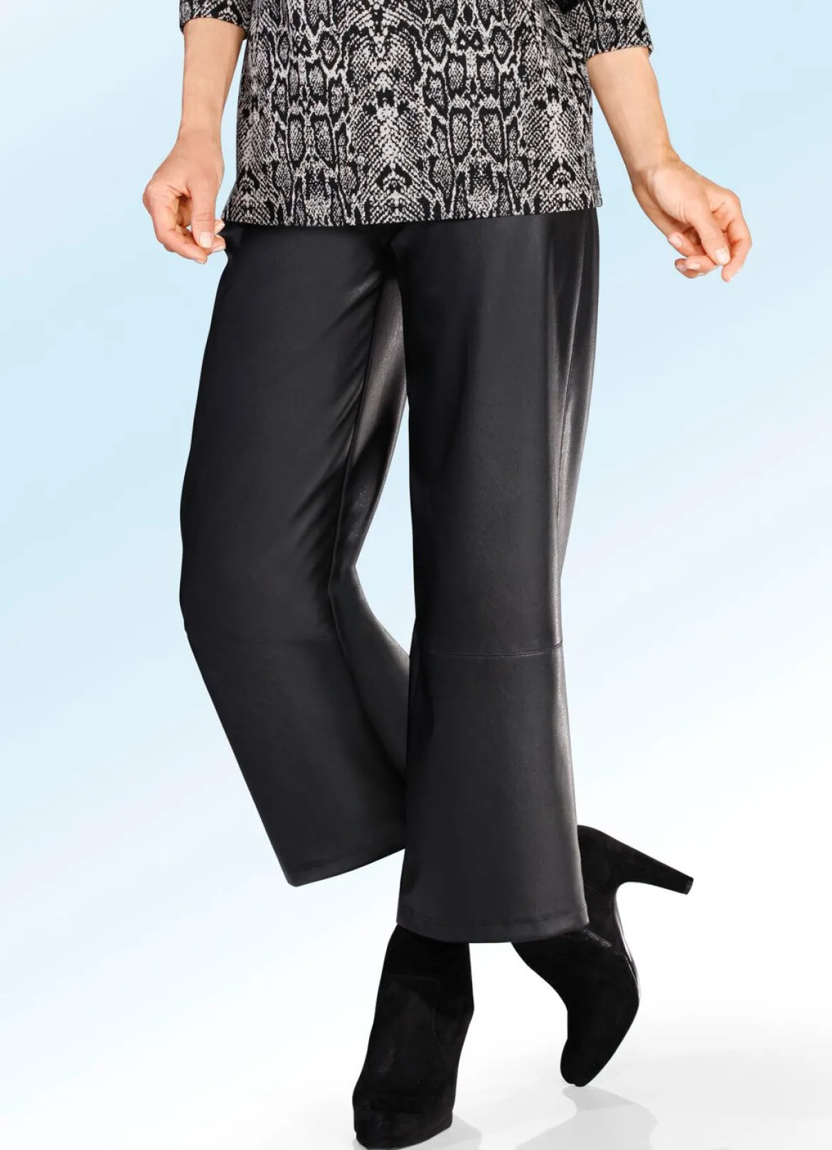 Hose aus softem Nappaleder-Imitat