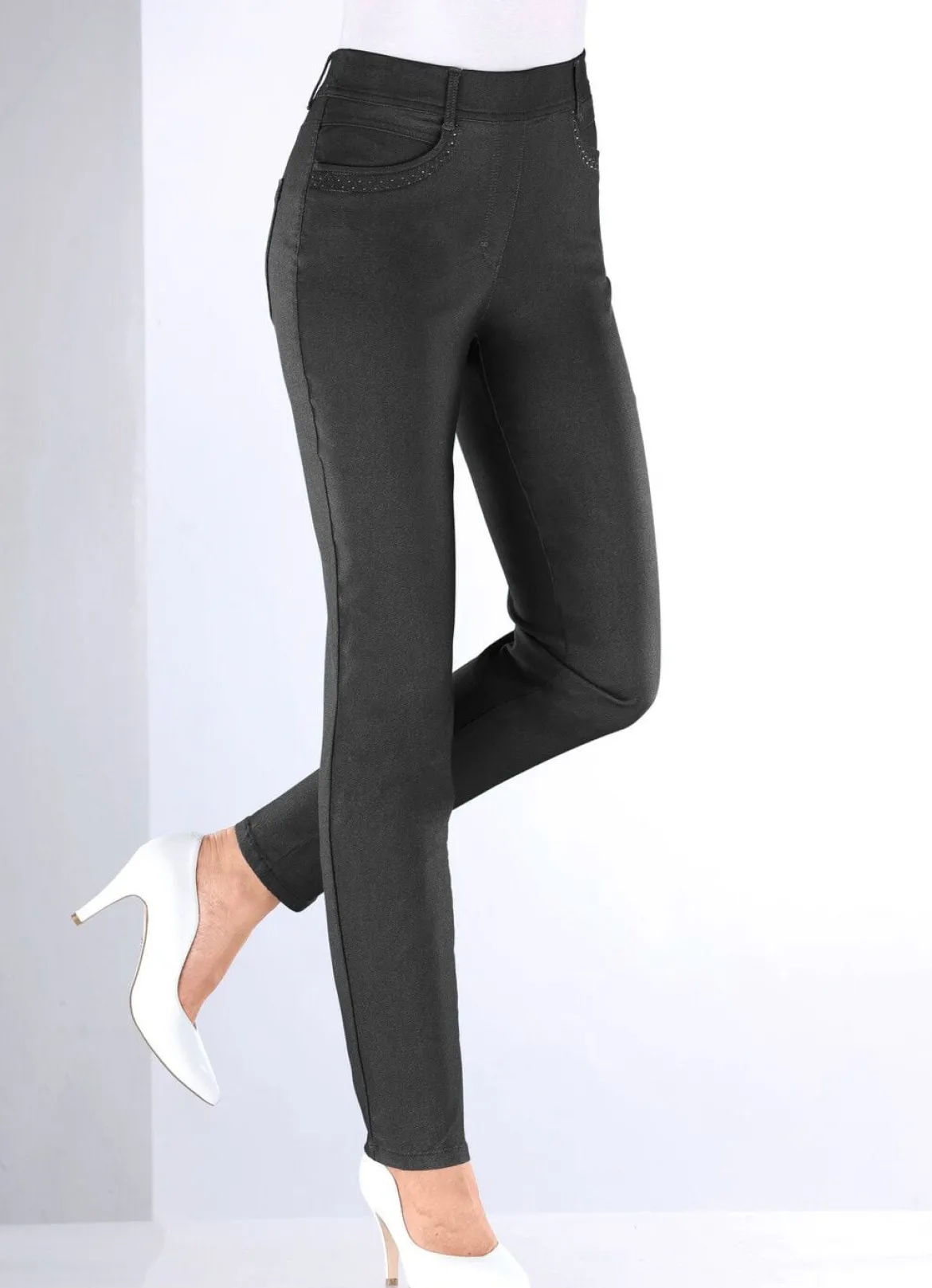 Hose in Denim-Optik