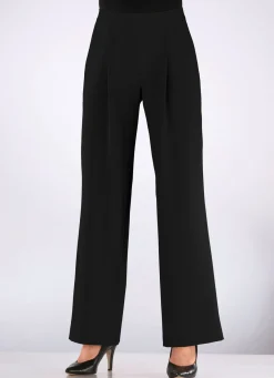 Hose mit Bundfalten in modischer Weite