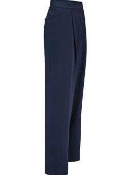 Hose mit Bundfalten in modischer Weite