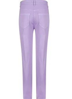 Hose mit floraler Stickerei