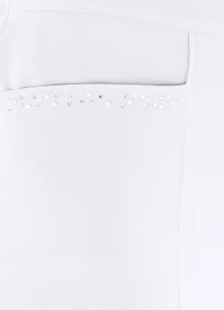 Hose mit funkelndem Perlen- und Glitzersteinchenbesatz