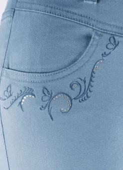 Hose mit funkelnden Glitzersteinchen