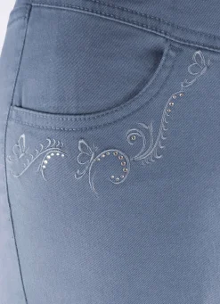 Hose mit funkelnden Glitzersteinchen