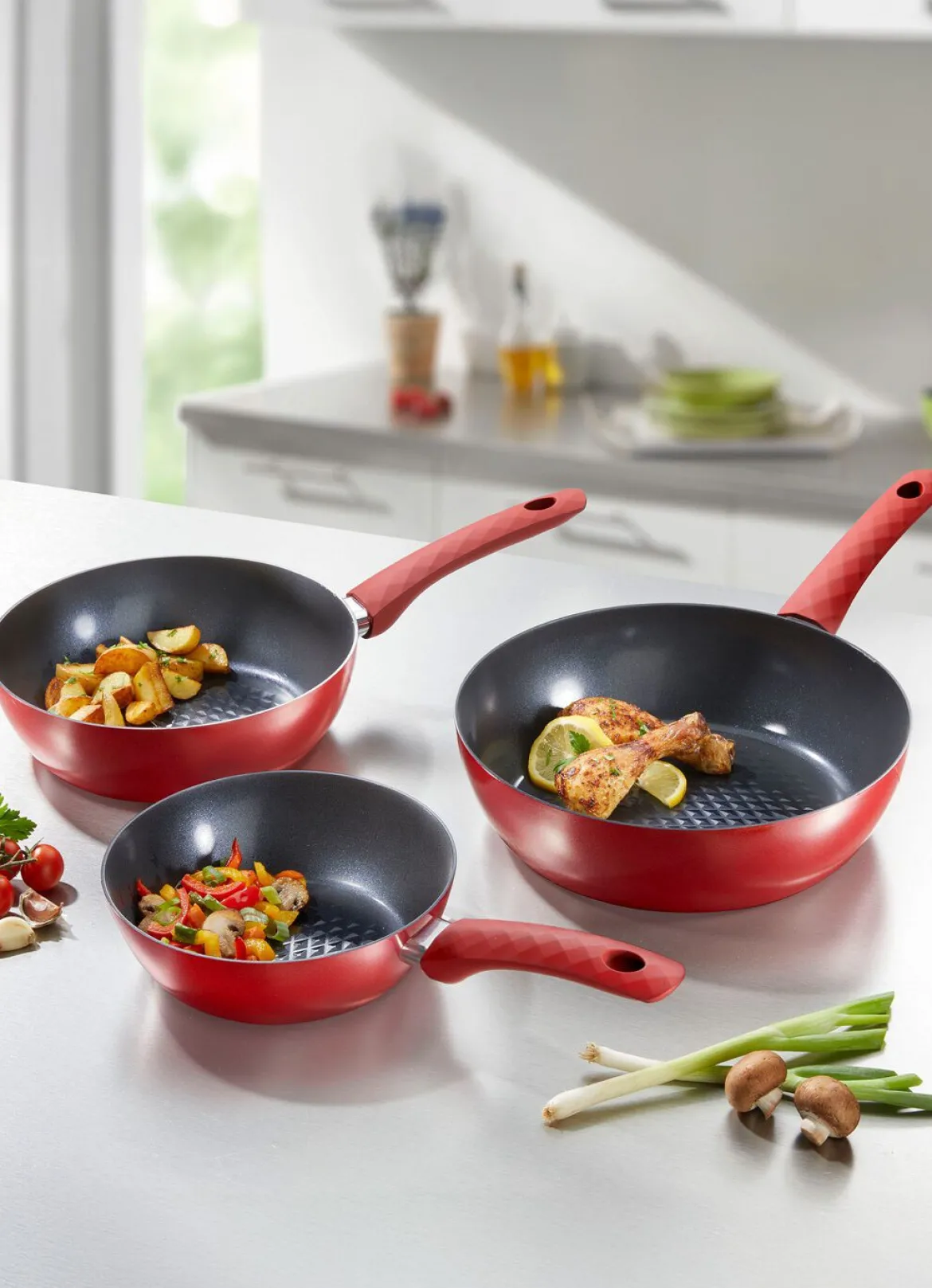 „Hyperflon Diamant®“ Pfannen-Set aus Aluminium
