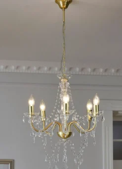 Imposanter Kronleuchter, 5-flammig