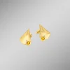 Interessante Ohrstecker mit echt Citrin