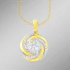 Interessanter Anhänger mit 7 Brillanten und 56 Diamanten