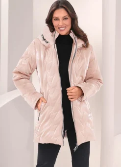 Jacke in topmodischer Lackoptik
