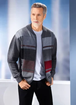 Jacke mit durchgehendem Reißverschluss in 2 Farben