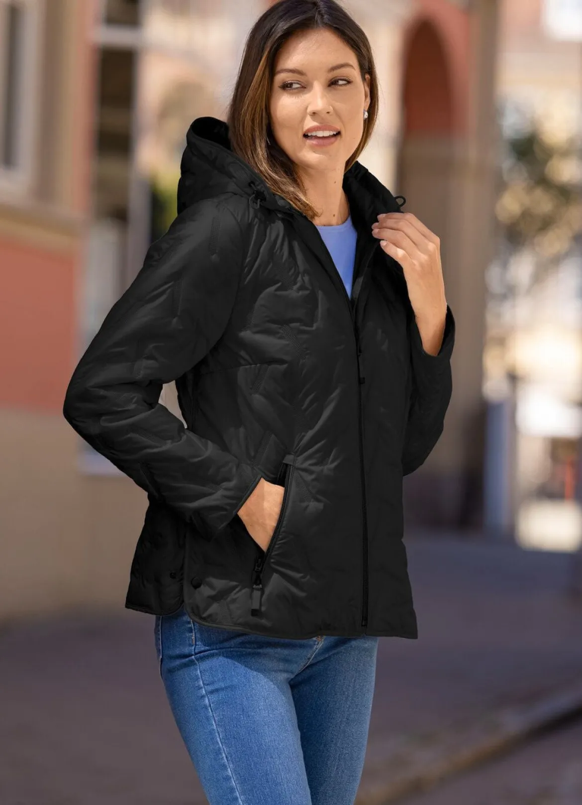 Jacke mit geklebten Kammern