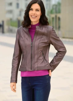 Jacke mit Reißverschlussleiste