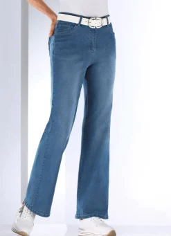 Jeans in aktueller Fingerprint-Dessinierung