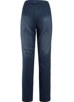Jeans mit abgesteppten Biesen