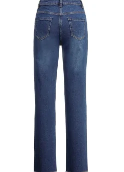 Jeans mit angesagtem Fransensaum