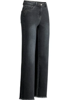 Jeans mit angesagtem Fransensaum