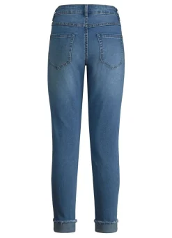 Jeans mit funkelndem Glitzersteinchenbesatz
