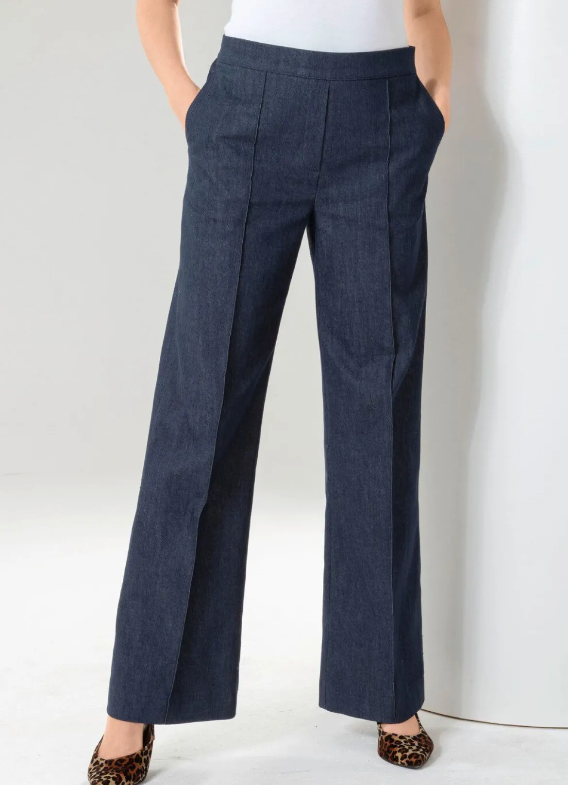 Jeans mit leicht ausgestellter Beinweite