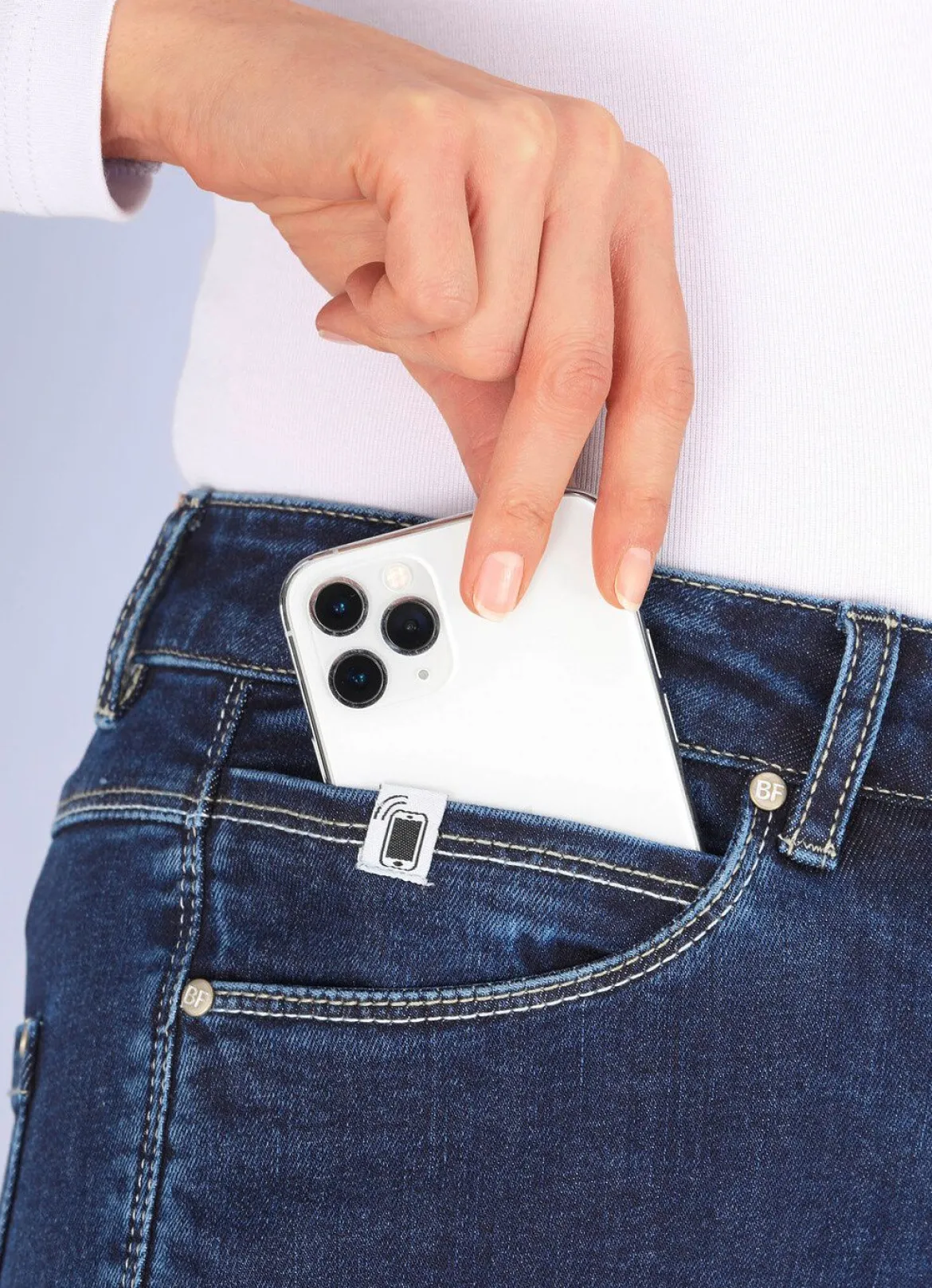 Jeans mit praktischer Handytasche