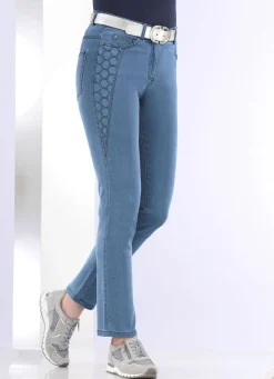 Jeans mit schöner Stickerei