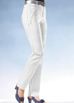 Jeans mit weiterem Bundumfang