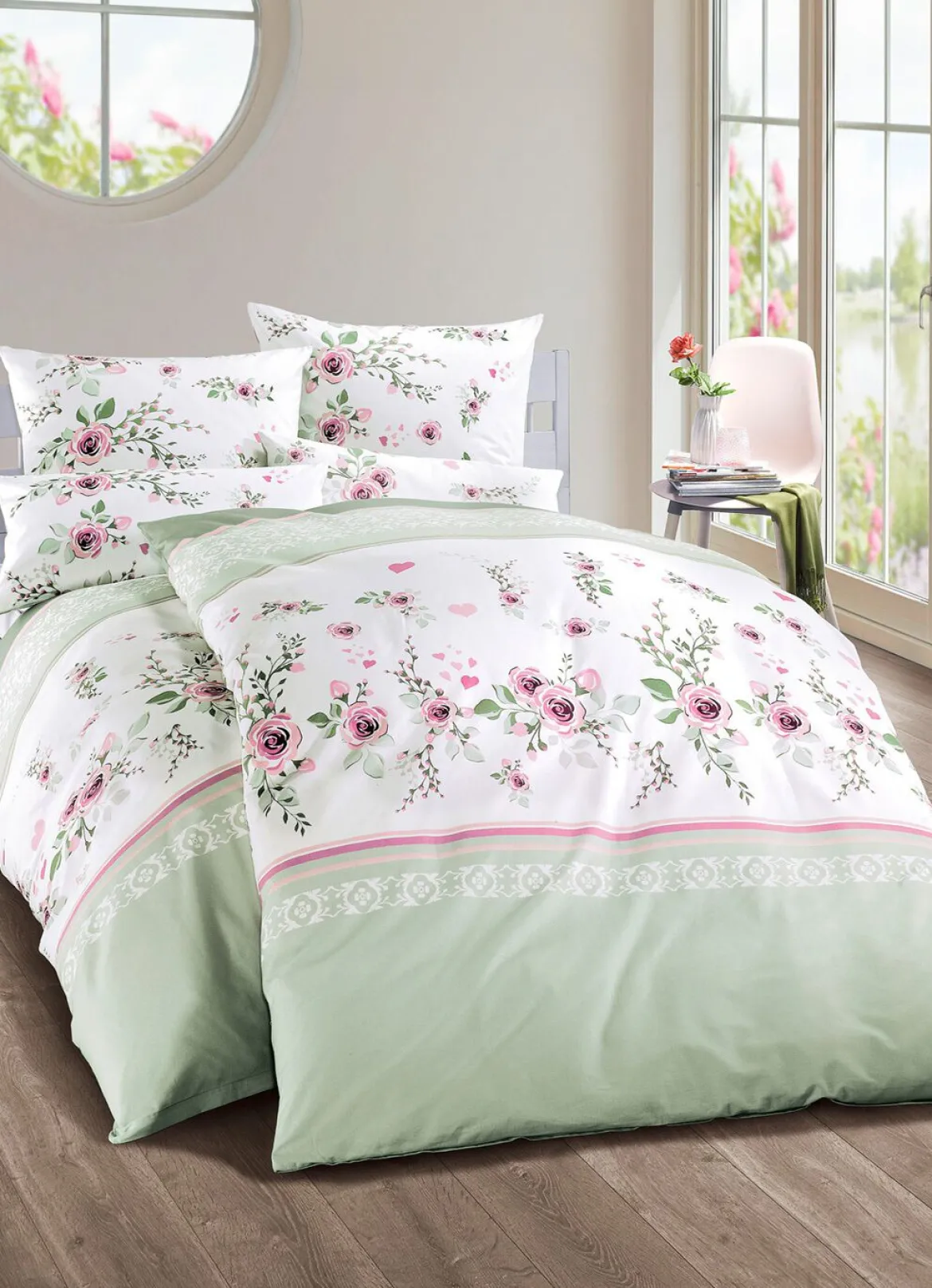 Jersey Bettwäsche-Garnitur aus 100% Baumwolle