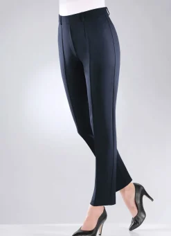 Jerseyhose mit abgesteppten Biesen