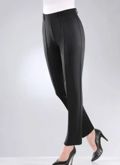 Jerseyhose mit abgesteppten Biesen