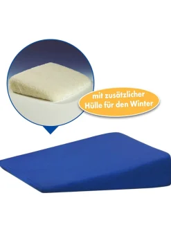 Keilkissen mit Sommerbezug und Winterbezug