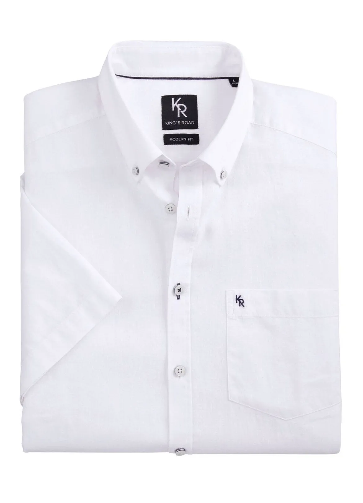 "King's Road"-Hemd mit Button-Down-Kragen in 4 Farben