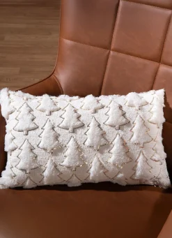 Kissenbezug in Strickoptik