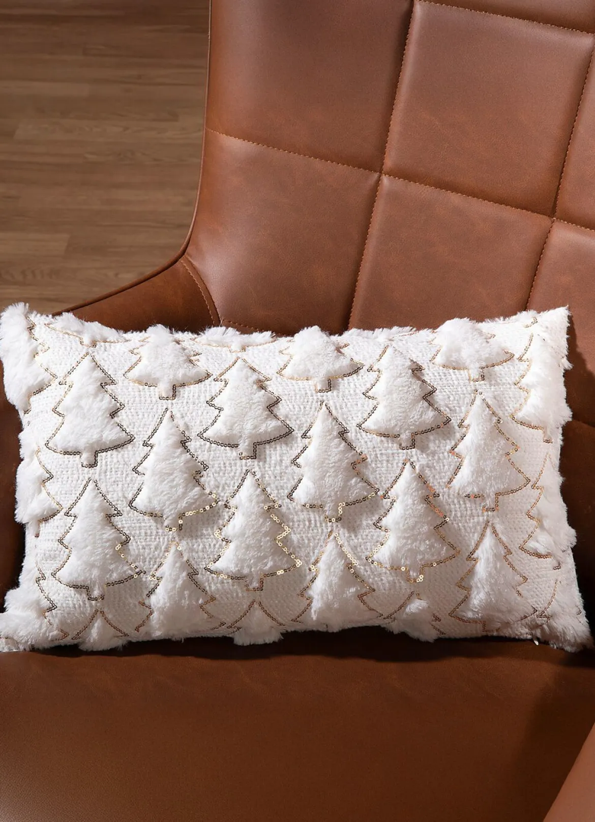 Kissenbezug in Strickoptik
