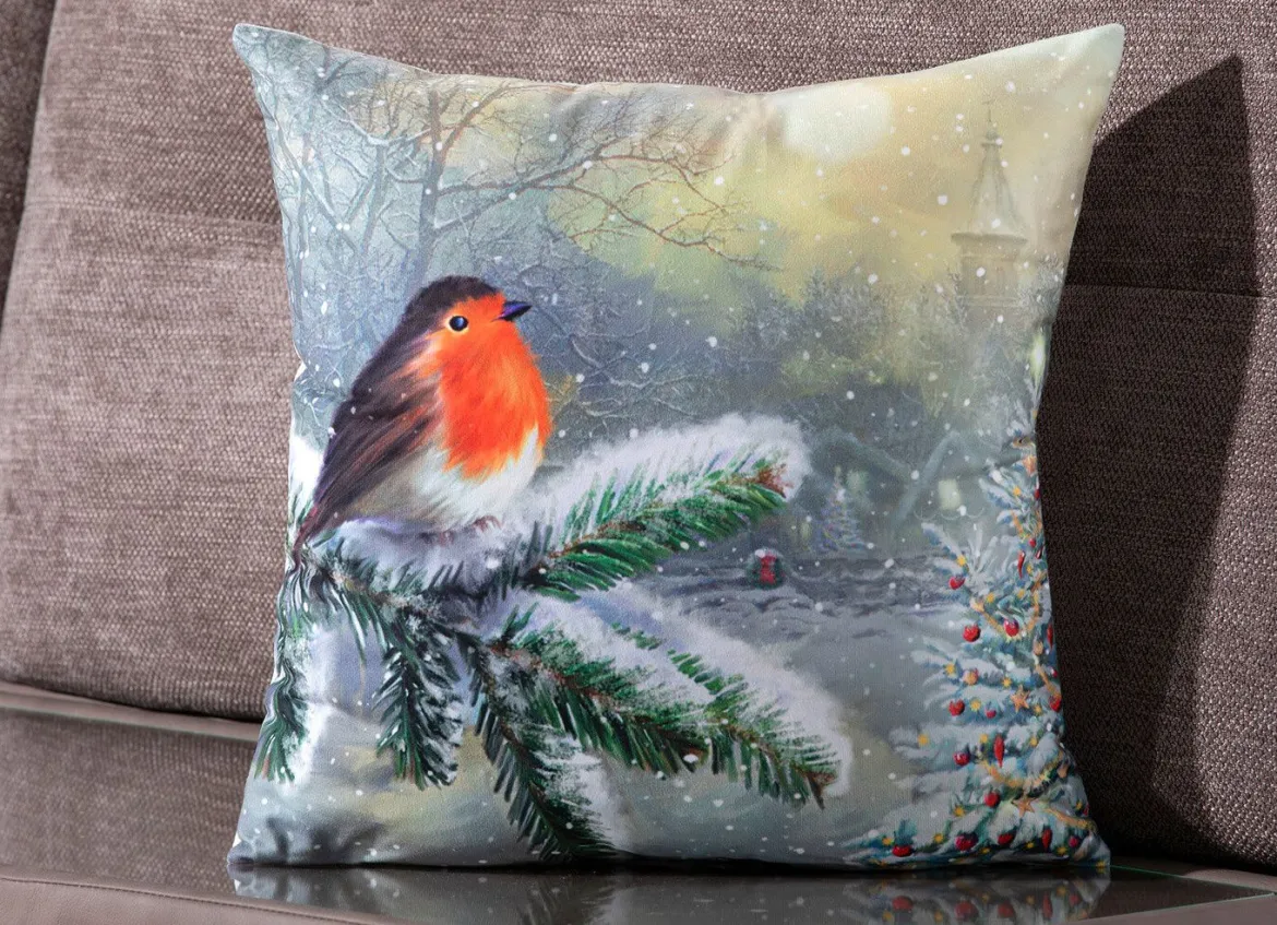 Kissenbezug mit winterlichen Motiv