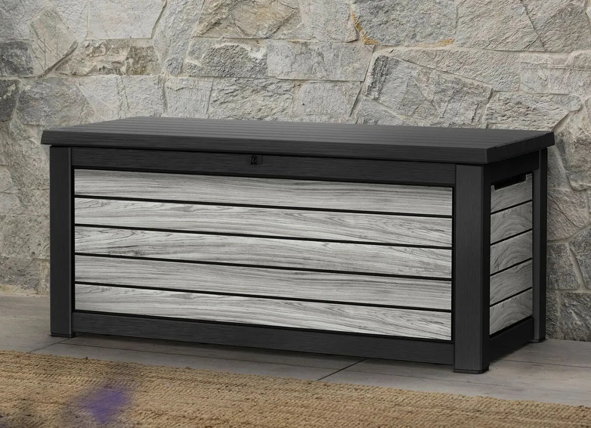 Kissenbox in trendiger Holzoptik