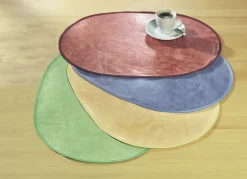 Klassisch marmorierte Wachstuch-Tischdecke