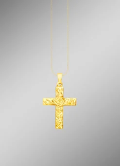 Klassischer Kreuz-Anhänger mit Struktur