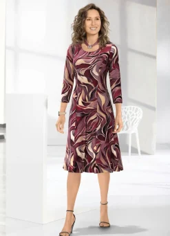 Kleid mit farbbrillantem Druck