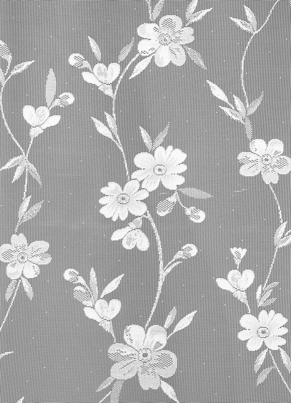 Kleinfenster-Store Blumenranke mit Stangendurchzug