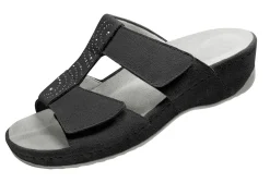 Klett-Pantolette aus echtem Leder