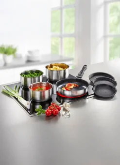 Kochgeschirr-Set aus rostfreiem Edelstahl, 8-teilig