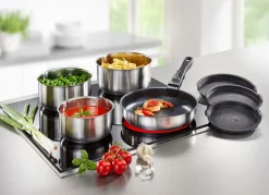 Kochgeschirr-Set aus rostfreiem Edelstahl, 8-teilig