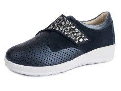 Komfort-Klett-Schuh mit aufwendiger Strassdeko