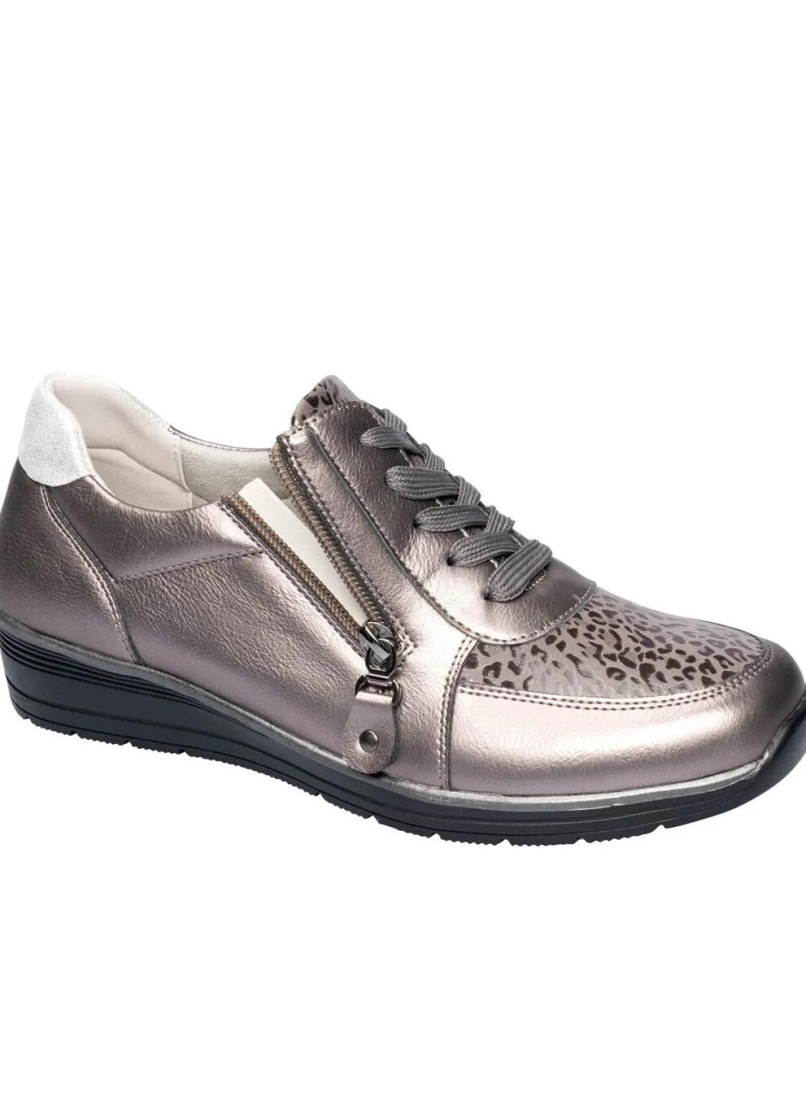 Komfort-Sneaker in Leder-Optik