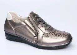 Komfort-Sneaker in Leder-Optik