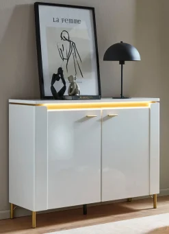 Kommode mit LED-Beleuchtung und Softclose
