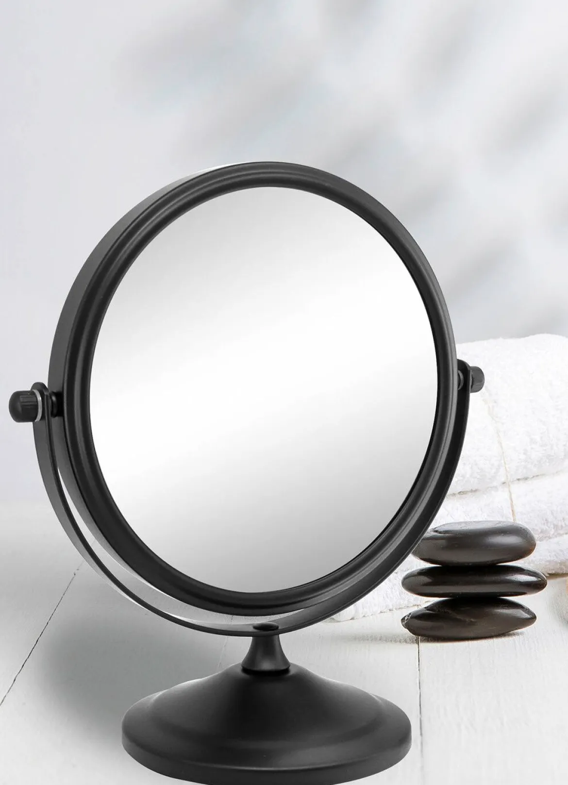 Kosmetik-Spiegel mit stabilem Metallgehäuse