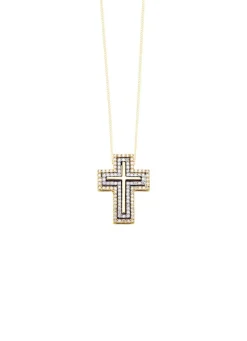 Kreuz-Anhänger mit Brillanten