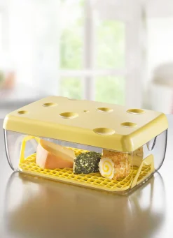 Käsebox mit Gitterboden für längere Frische