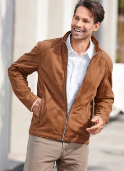 Kurzjacke aus Nubukleder