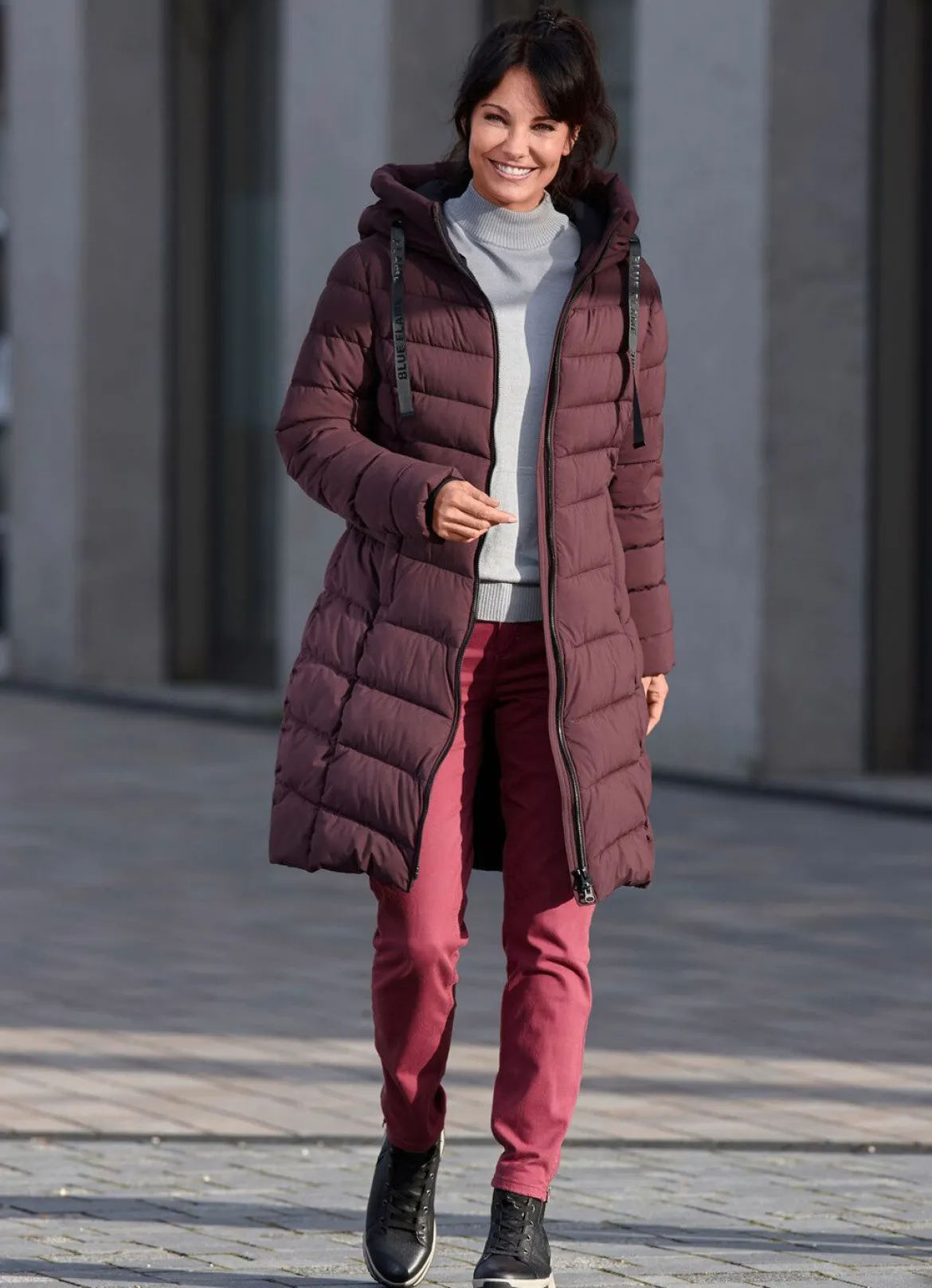 Kurzmantel mit 2-Wege-Zipper